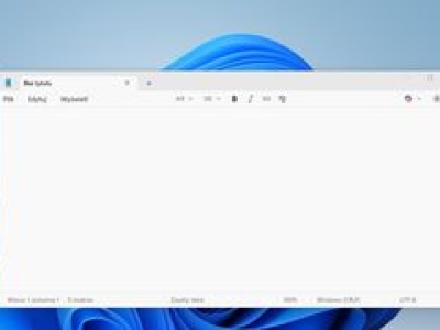 Notatnik w Windows 11 z nowością. Funkcja jak w Wordzie
