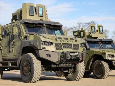 Ukraińska spółka UkrArmoTech testuje pojazdy Giurza-03 i Desna