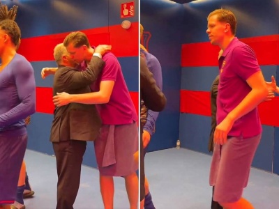 Hit. W takim stroju Szczęsny podszedł do Laporty