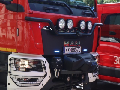 Akcja gaśnicza w Krakowie. Pożar pojawił się w saunie