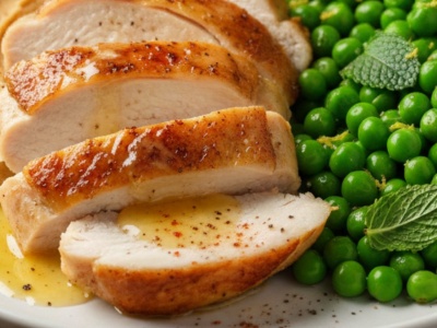 ​Niby zwykły obiad... a jednak nie do końca. Jurka Sobieniaka kurczak z orzechowym purée i miętowym groszkiem