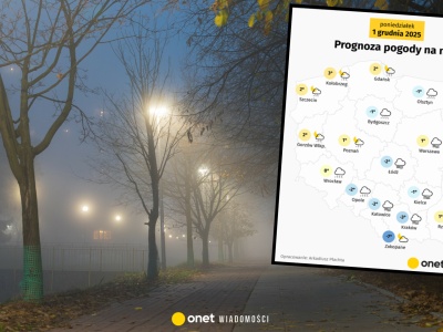 Marznący deszcz i gęste mgły mogą spowodować utrudnienia. Prognozy są fatalne