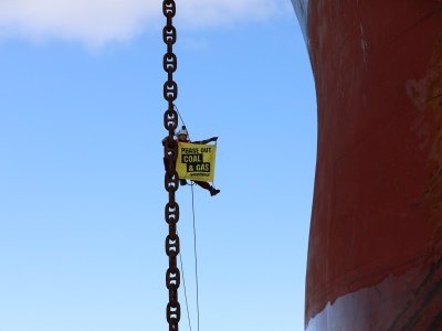 Statek z węglem zatrzymany przez aktywistów w Australii