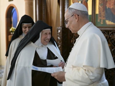 Papież odwiedził klasztor karmelitanek w Libanie