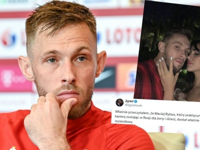 Rybus, piłkarz znany z opuszczenia Polski dla żony Rosjanki, właśnie wziął z nią rozwód