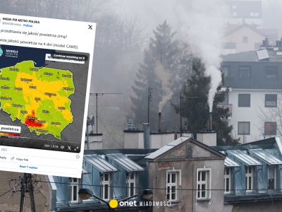 IMGW pokazał prognozę jakości powietrza na kolejne dni. W tych regionach będzie bardzo źle