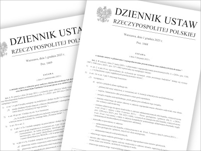 Nowości w Dzienniku Ustaw