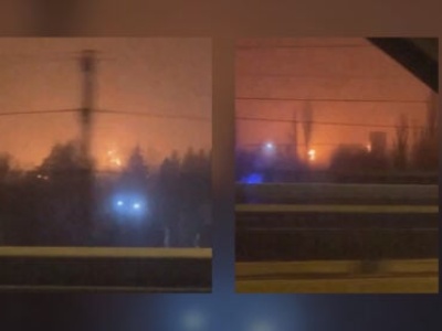 Łuna pożaru nad miastem! Ropa znów płonie – jest nagranie