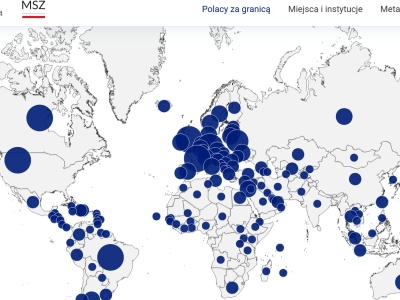 GUS i MSZ RP opublikowały Atlas Polonii i Polaków za granicą