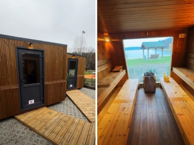 Nad łukowskim zalewem powstały sauny. Ich budowę zainicjowali mieszkańcy