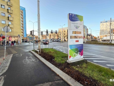 Na placu Żołnierza Polskiego wymienią licznik rowerzystów