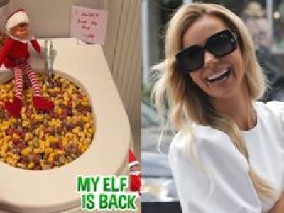 Izabela Janachowska urządziła synkowi przedświąteczną zabawę i ... wypełniła SEDES płatkami śniadaniowymi. Pomysłowo?