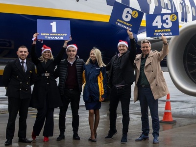 Gdańsk: Zimą pięć nowych tras i szósty zbazowany samolot Ryanaira