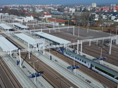 Strategiczny węzeł kolejowy na Mazurach z urządzeniami Kombudu
