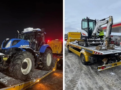 Ciągnik za 400 tys. zł odzyskany! Gang maszynowy rozbity