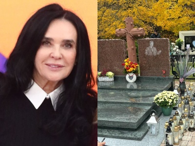 Ewa Krawczyk nie pozwala kłaść zniczy i kwiatów na grobie męża. 