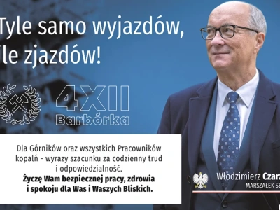 Życzenia z okazji Barbórki składa Marszałek Sejmu RP Włodzimierz Czarzasty