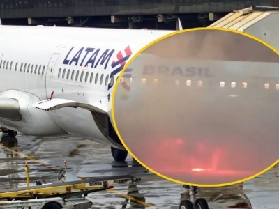 Nagle pojawił się ogień. 180 osób na pokładzie samolotu