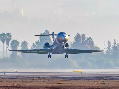 Pierwszy lot techniczny gulfstreama G300