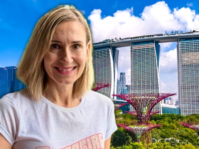 Bez męża, ale z trójką dzieci. Katja zamieszkała w Singapurze