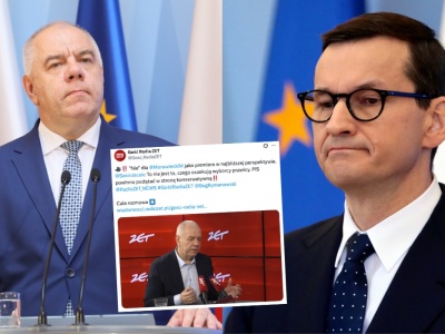 Sasin tłumaczy, że Morawiecki nie powinien być już kandydatem PiS na premiera, bo jest zbyt centrowy