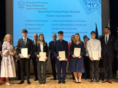 Stypendyści prezesa Rady Ministrów z powiatu ciechanowskiego