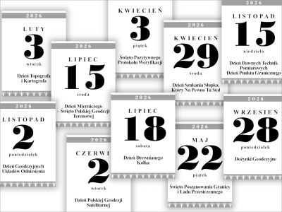 Oto propozycje nowych świąt związanych z geodezją. Ogłaszamy wyniki konkursu