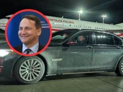 Awantura o brudną limuzynę dla Nawrockiego. Sikorski zabiera głos