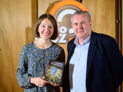 Spotkanie z Joanną Orzechowską w Radiu Łódź. Przewodniczka opowiedziała o „Podwórkach Piotrkowskiej”