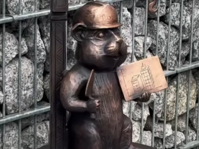 Trzynasta figurka chomika europejskiego w Jaworznie pojawiła się na Osiedlu Stałym