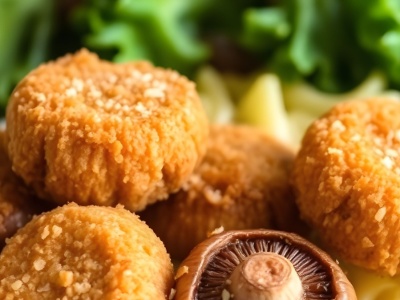 Panierowane grzybki w chrupiącym cieście z duszoną kapustą od Jurka Sobieniaka