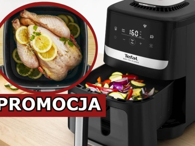 Jest premium i teraz jest tani. Air fryer Tefala w promocji z dodatkowymi formami