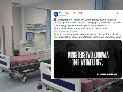 PiS rozpoczyna debatę o kryzysie służby zdowia!