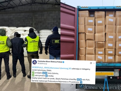 Służby odkryły przemyt aż 63 ton nielegalnego tytoniu i pojazd z mechanizmem zagłuszania