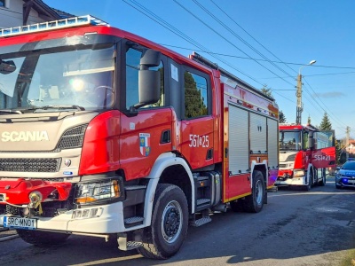 Pożar wędzelnika na balkonie w Tworkowie. Interwencja strażaków przy ul. Długiej