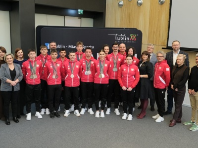 Zawodnicy z Lubelskiego Klubu Sportowego Głuchych „SPARTAN” nagrodzeni