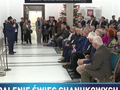 Marszałek Włodzimierz Czarzasty zapalił świece chanukowe w Sejmie