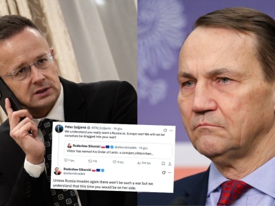 Sikorski pokłócił się ze swoim węgierskim odpowiednikiem o to, kto bardziej chce wojny