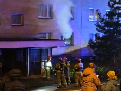 Pożar mieszkania przy ulicy Grunwaldzkiej
