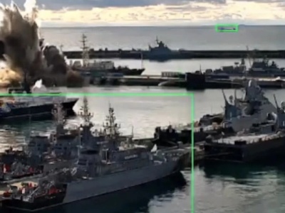 Ukraina wysadza rosyjski okręt podwodny dronem podwodnym