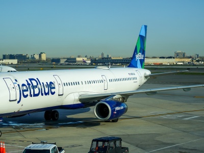 Samolot leciał do Nowego Jorku. 