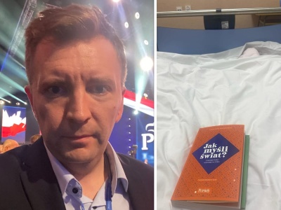 Łukasz Schreiber w szpitalu. 