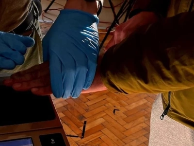 Ochrona sklepu Leroy Merlin złapała złodzieja elektronarzędzi