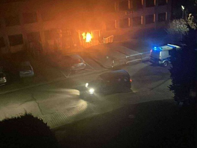 Zatrzymano sprawcę pożaru przed MOPS-em w Cieszynie