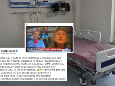 Śmierć kobiety na porodówce. Bochenek: Zamiatają pod dywan!