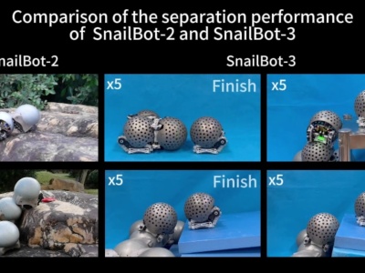 Żywe mosty i współpraca. Małe “ślimacze roboty” budują konstrukcje na żądanie