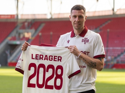 Lukas Lerager w Widzewie. Duńczyk strzelał bramki w Lidze Mistrzów