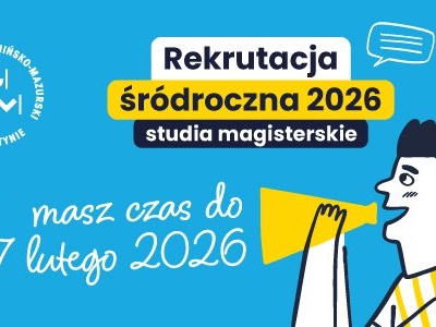 Studia II stopnia w UWM – rekrutacja śródroczna już trwa