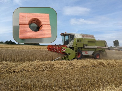 Drewniane panewki i łożyska w maszynie rolniczej. Po co się je stosuje i dlaczego?