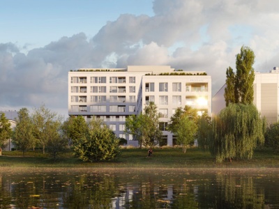 Inwestycja w miejscu dawnego biurowca PepsiCo i tuż nad jeziorem